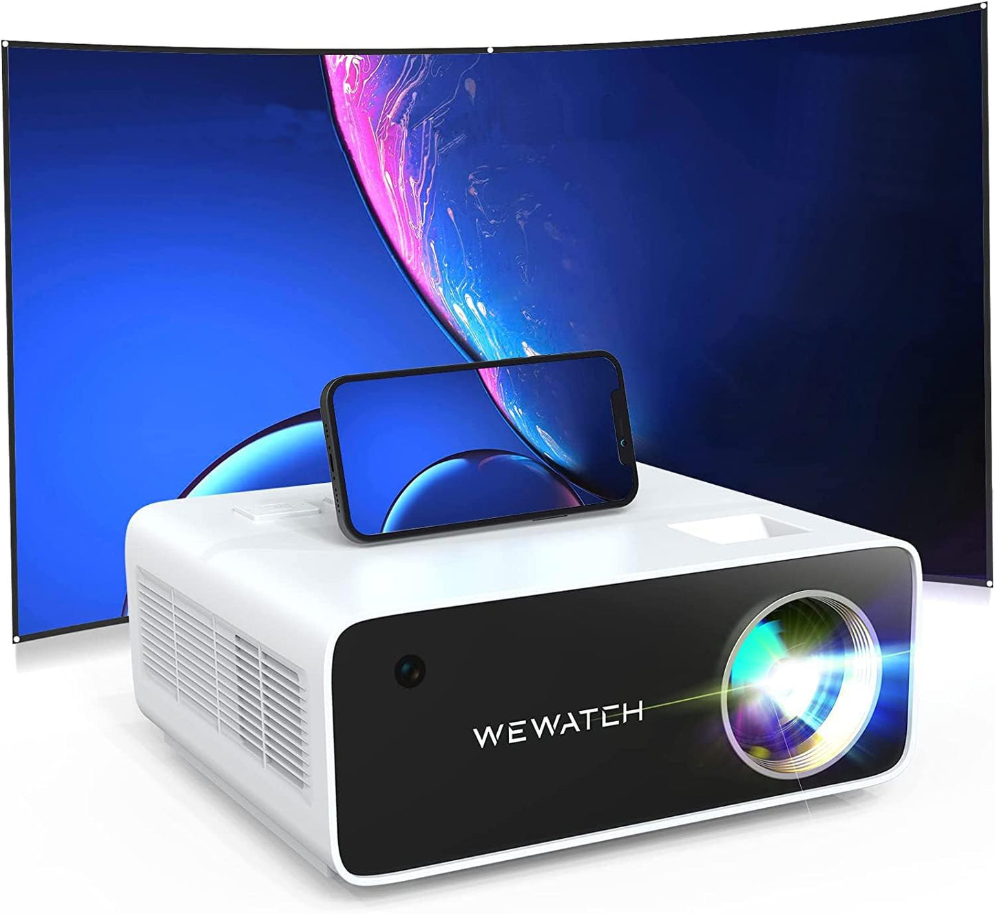 WEWATCH V51 Projector with PS07 Projector Screen