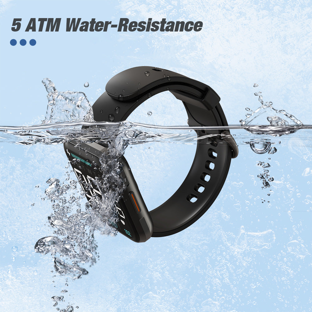 Montre de sport intelligente SW1 avec GPS, résistance à l'eau 5 ATM