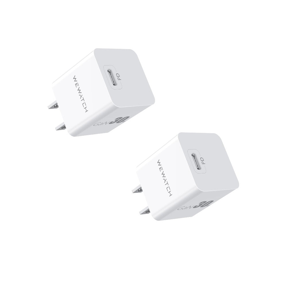 Lot de 2 prises pliables GaN 30 W.