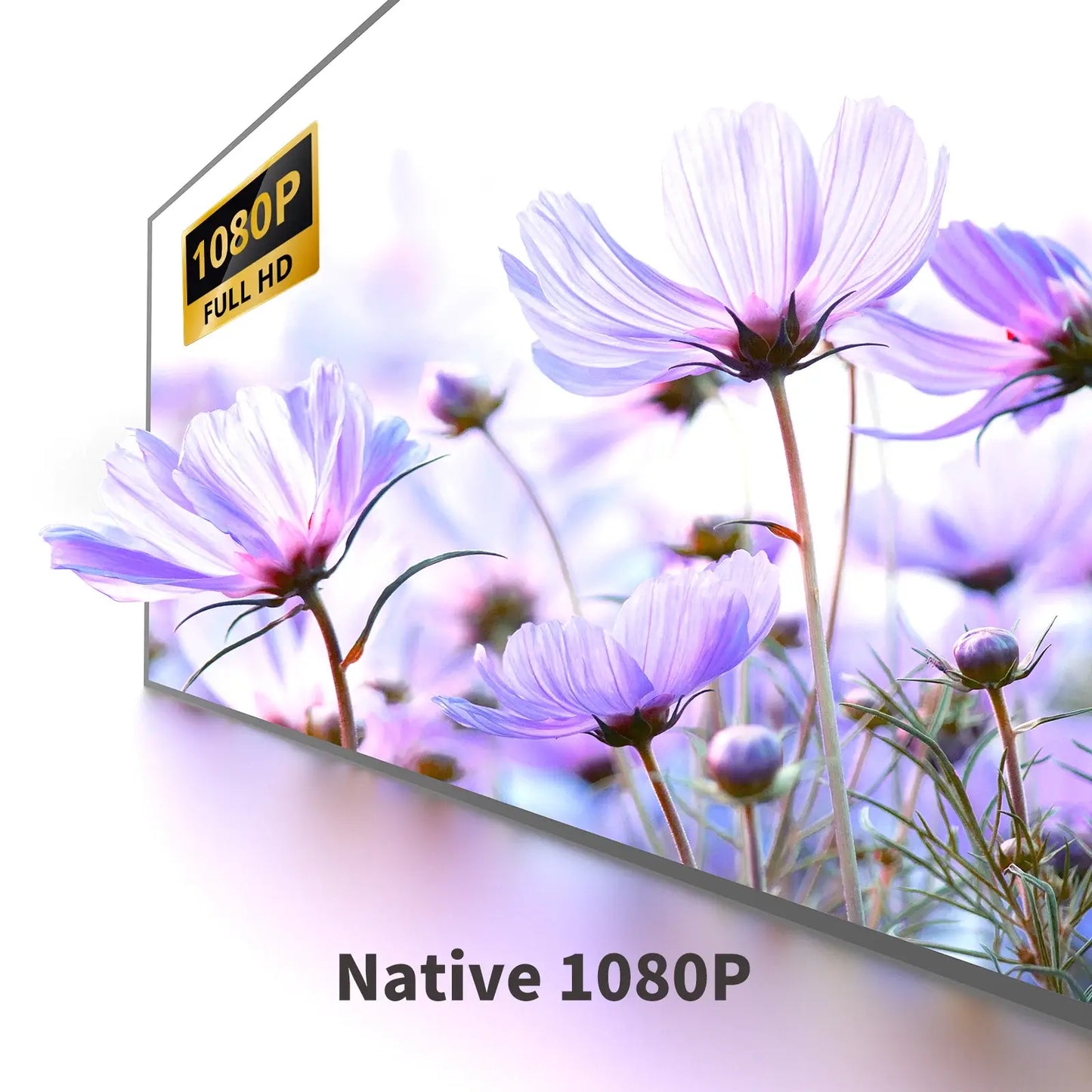 Projecteur WEWATCH V70 : 350 ANSI Lumens, 1080P natif, écran 30"-200", haut-parleur 8W*2