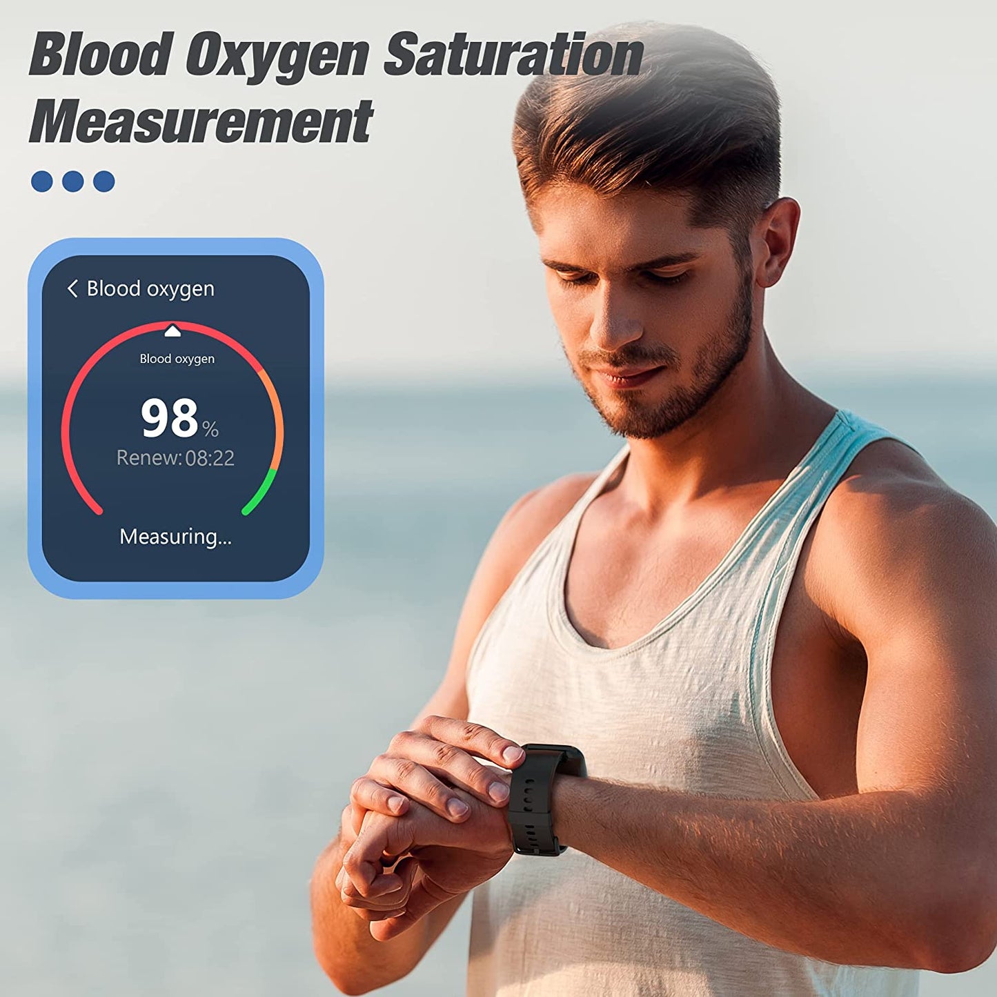 Montre de sport intelligente SW1 avec GPS, résistance à l'eau 5 ATM