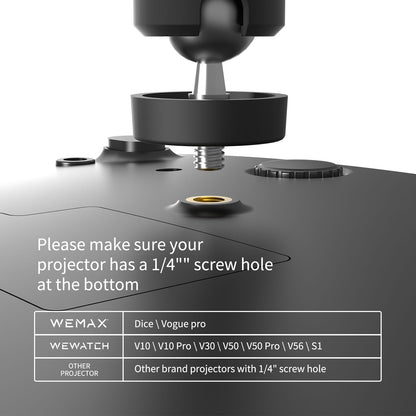 WEWATCH PS105 Suporte para projetor de teto com parafuso universal de 1/4" para todos os projetores