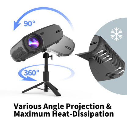 WEWATCH V50G Projector: 1080p Display | 230 ANSI Lumens | WiFi & Bluetooth