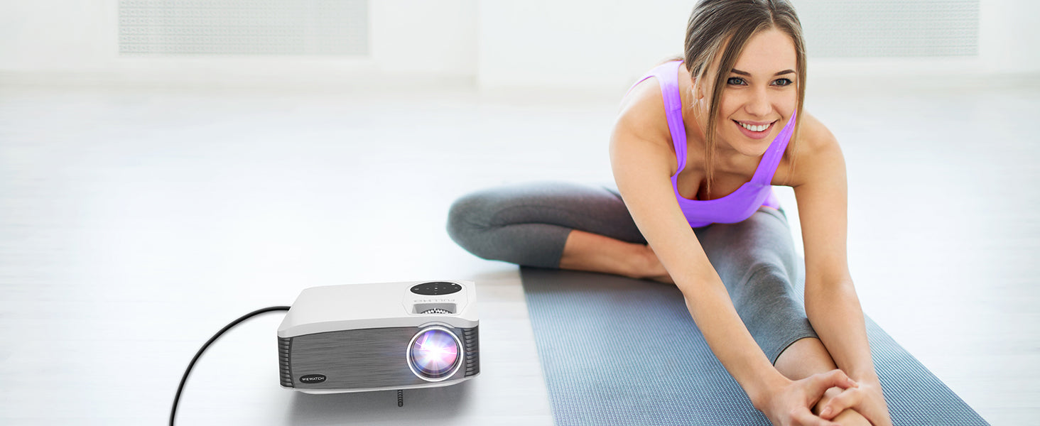 At-Home Workout With a Projector