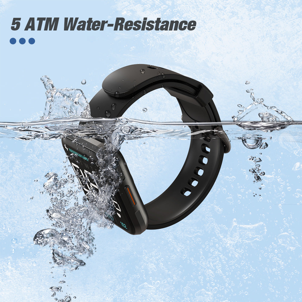 Montre de sport intelligente SW1 avec GPS, résistance à l'eau 5 ATM 
