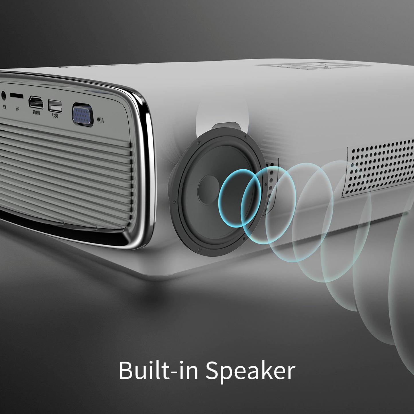 WEWATCH S1 Projector: Native 1080p, 4K Support, 360 Lumens, Netflix, WiFi & More