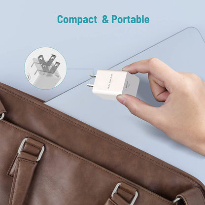Lot de 2 prises pliables GaN 30 W.