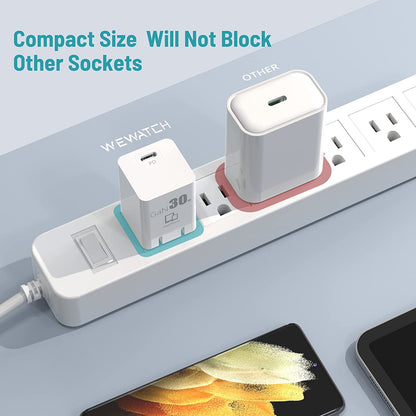 Lot de 2 prises pliables GaN 30 W.