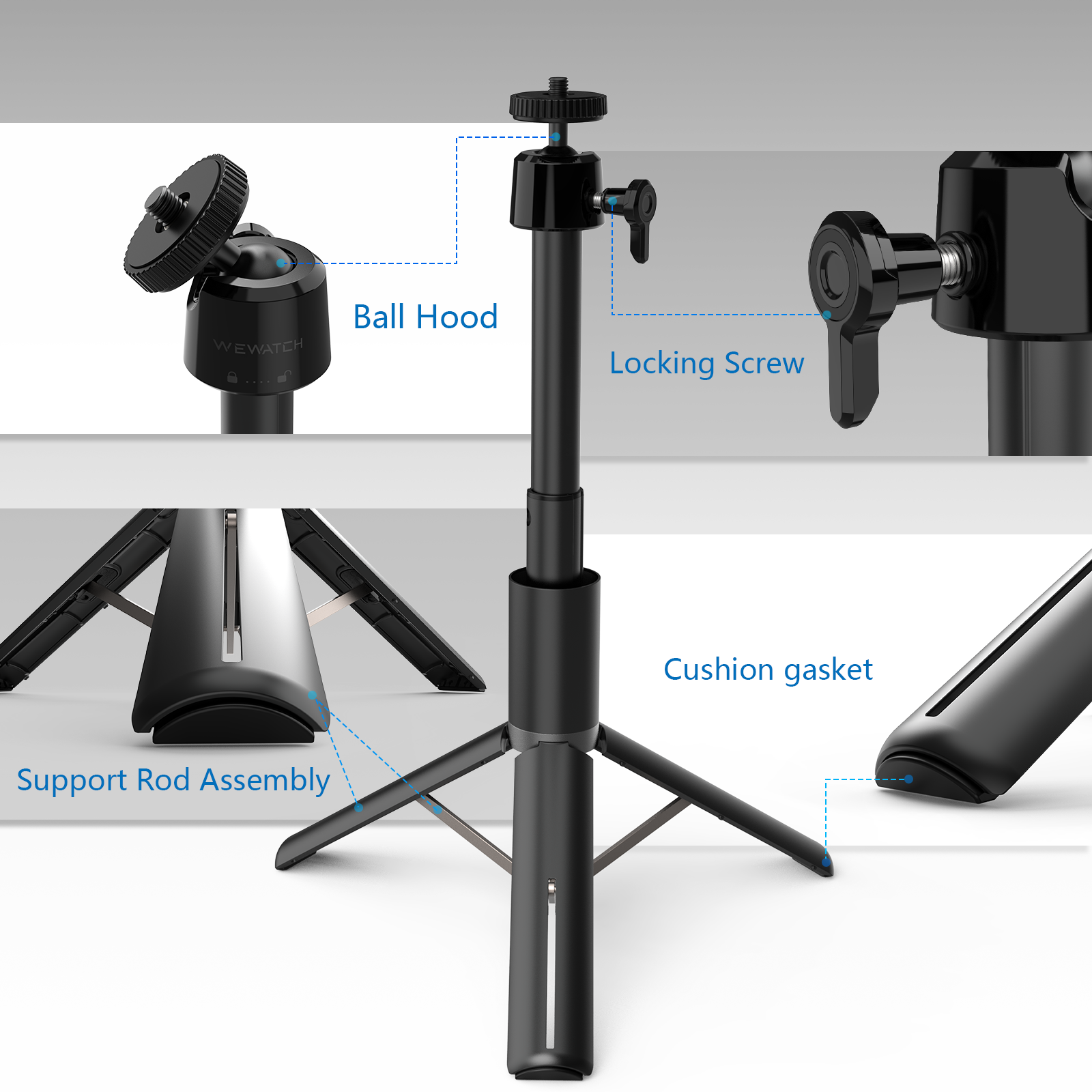 Mini Projector Tripod Stand  Portable and Adjustable Tripod Stand